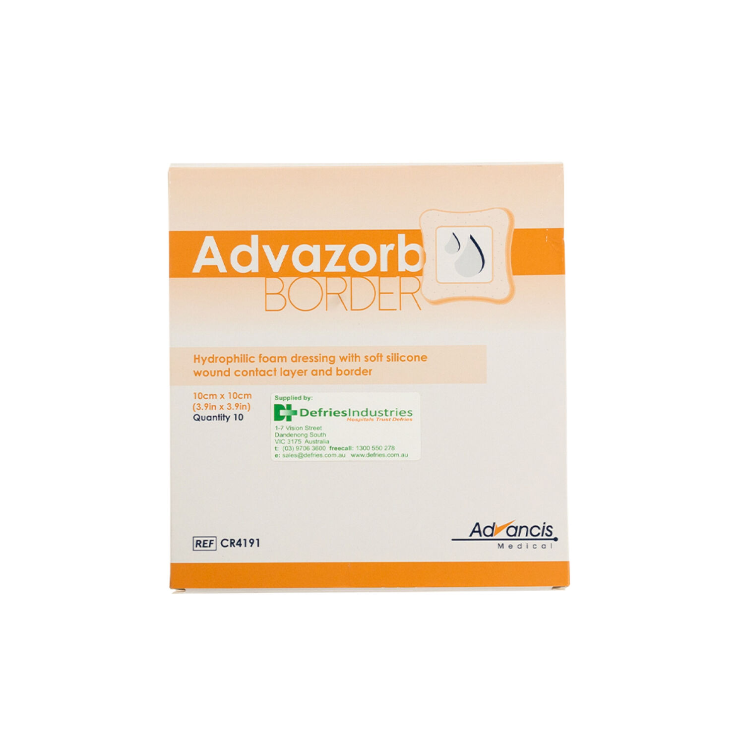 Advazorb Border 10cm x 10cm