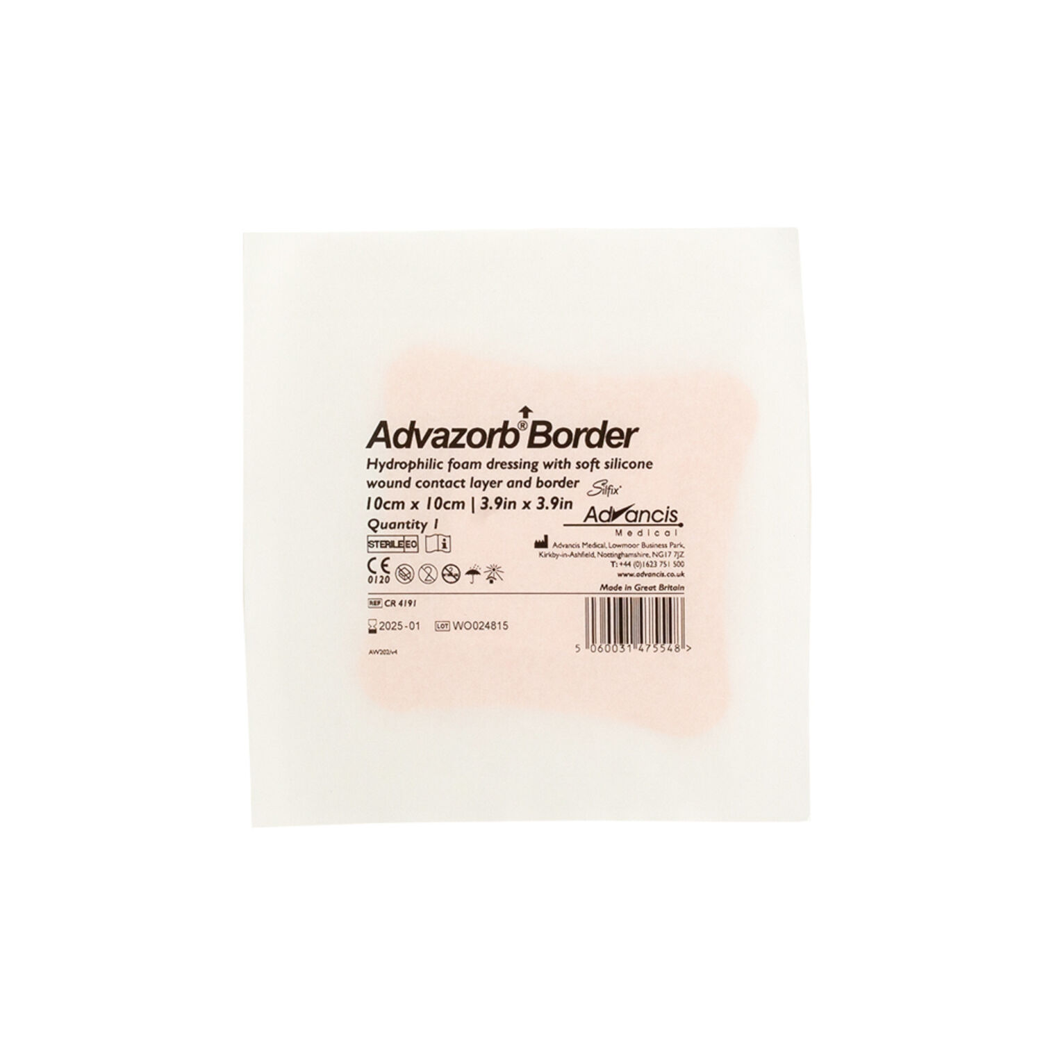 Advazorb Border 10cm x 10cm