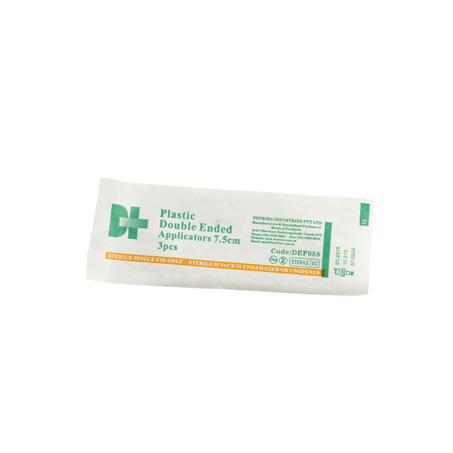 Swab Sticks Double Ended Plastic Shaft