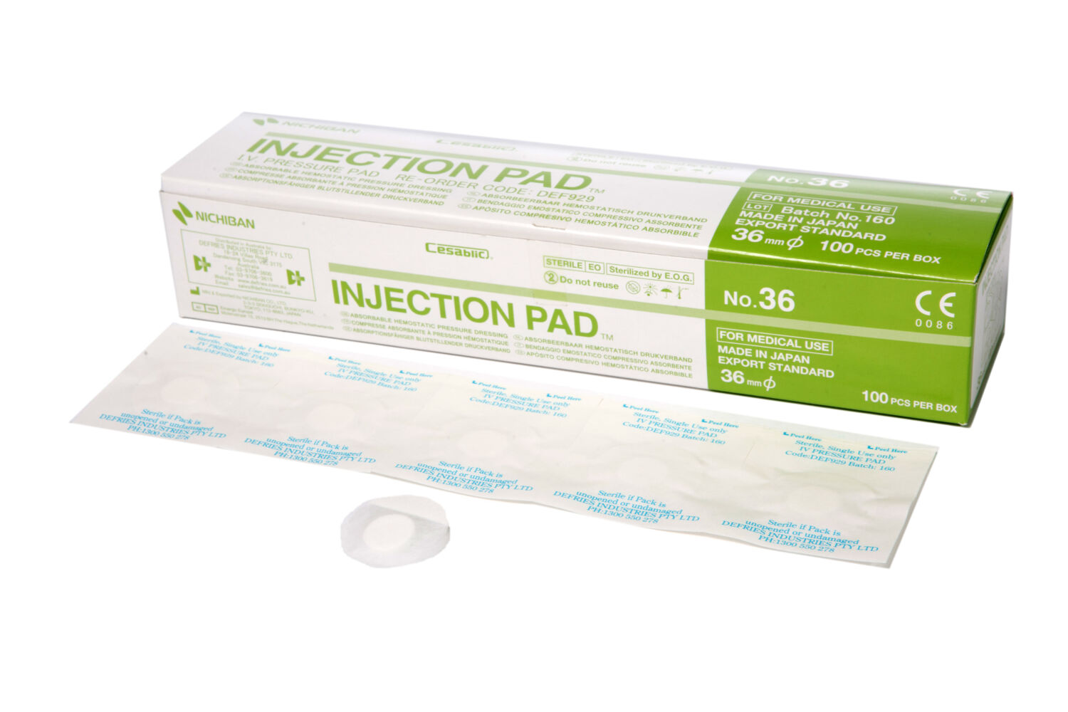 2 DEF929 IV Pressure Pad White
